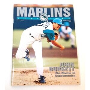 1996 Florida Marlins Magazine Program Volume 4 Issue 2 John Burkett Cover